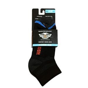 Harley-Davidson Black Athletic Socks, Size L, NWT